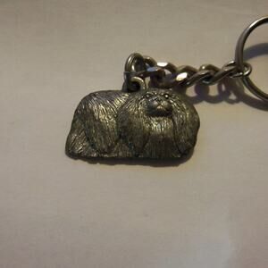 Pekinese Pewter Key Chain Key Ring KeyRing by Harris